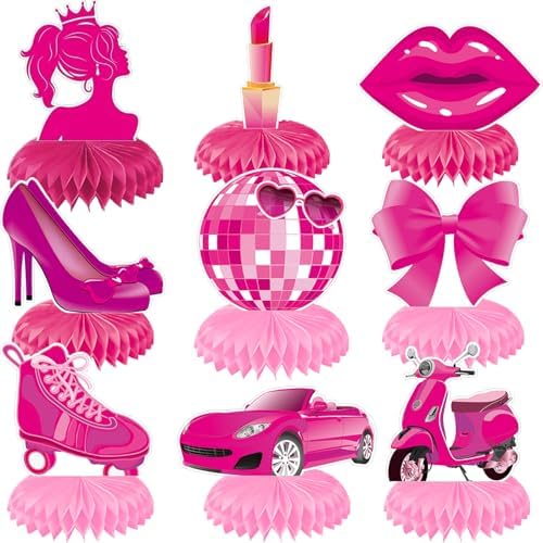 Pink Princess Party Centerpieces for Girls