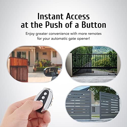 CO-Z Sliding Gate Opener Remote Control with Backup Key