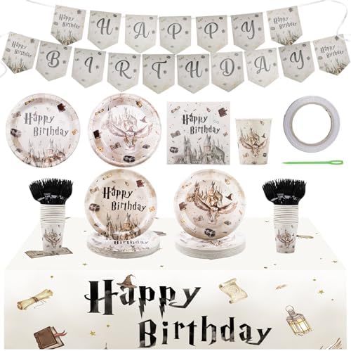152PCS Wizard Themed Party Kit for 30 Guests