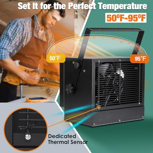 VORBO 5000W Garage Heater with Thermostat