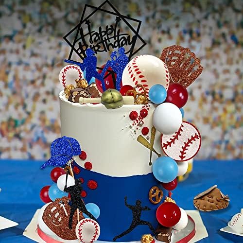 Baseball Cake Decorations 36pcs Themed Birthday Party Supplies