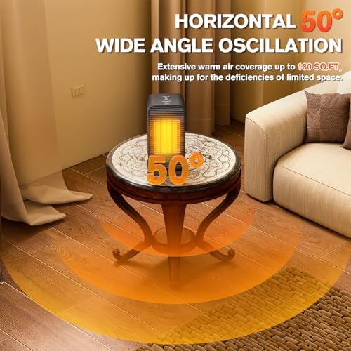 Flowbreeze 2-in-1 Space Heater Fan with Remote Control