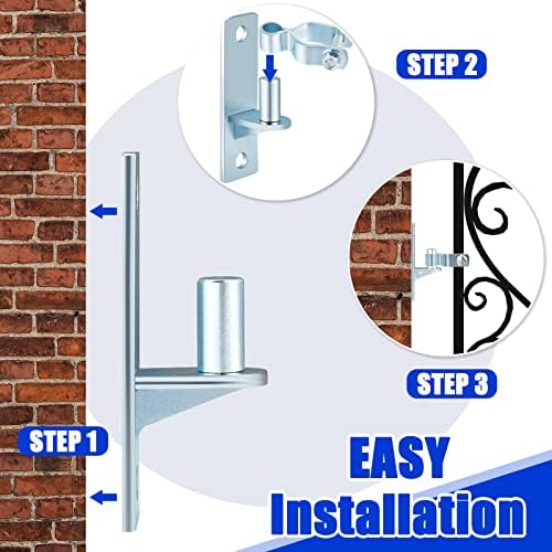 Dunzy 4 Pcs Heavy Duty Gate Hinge Set