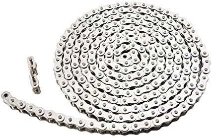 Gudwells ANSI 40SS Roller Chain 10 Feet with 2 Master Links