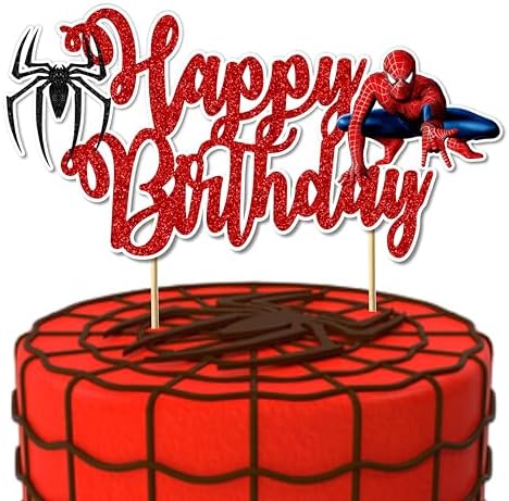 Seyal Spidr-Mn Birthday Cake Topper 1