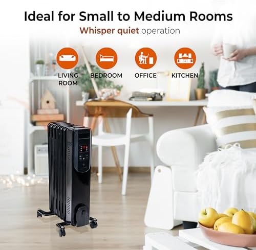 Comfort Zone 1500W Radiator Heater with Remote Control 1