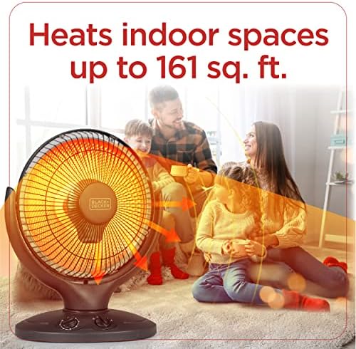 BLACKDECKER 800W Electric Space Heater with Oscillation and Overheat Protection