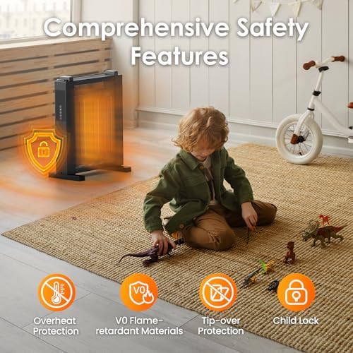 Air Choice 1500W Convection Heater with Thermostat and Remote Control