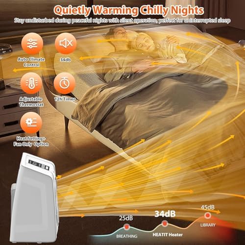 HEATIT Digital Space Heater with Thermostat and Timer