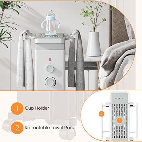 COSTWAY 1500W Oil Filled Radiator Heater with 3 Heat Settings and Humidifier