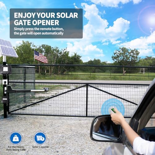 TOPENS AT12131S Solar Gate Opener Heavy Duty