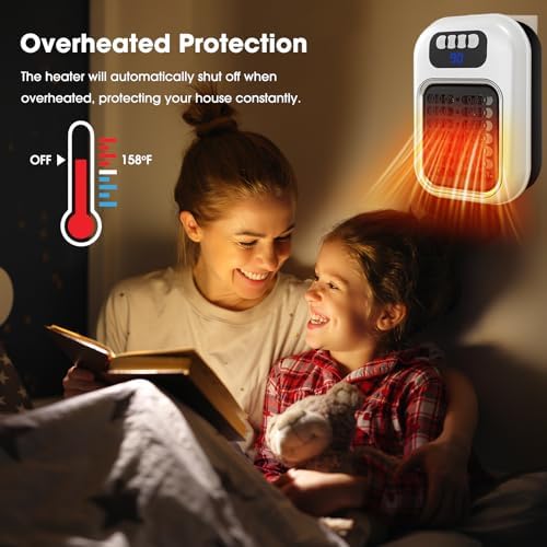 370W Fast Heating Space Heater with Timer
