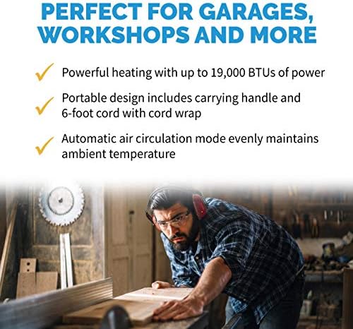 NewAir 5600W Garage Heater with Cord Wrap and Carry Handle