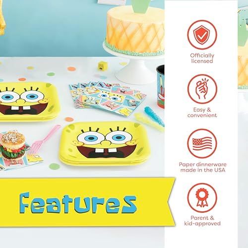 Spongebob Birthday Decorations for 16 Guests 1