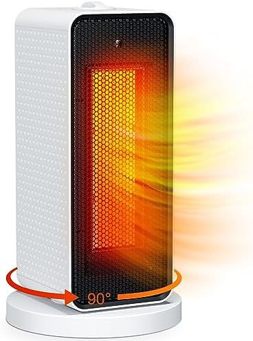 Qoosea Portable Electric Ceramic Space Heater with Thermostat