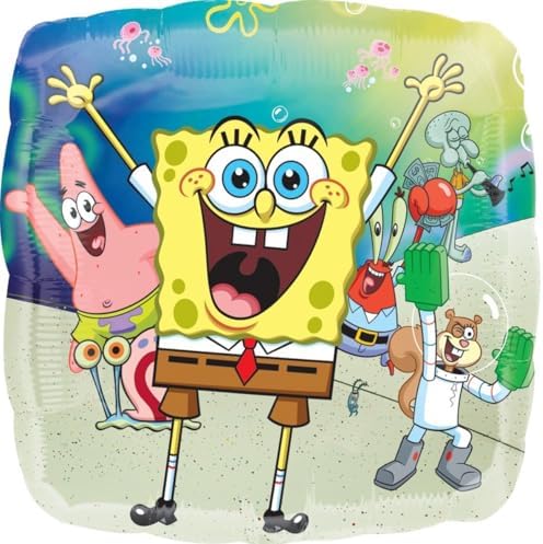 SpongeBob Birthday Balloon Bouquet 7pc Decorations