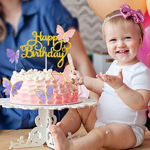Naiircool 100Pcs Butterfly Cake Toppers