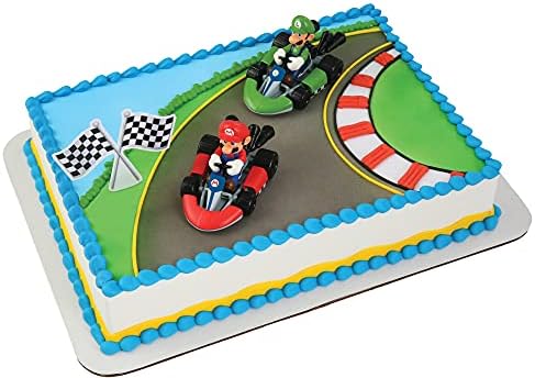 DecoSet Mario Kart Cake Decorations 3 Piece Set