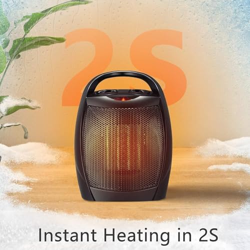 Antarctic Star 750W1500W Electric Space Heater with Thermostat and Fan