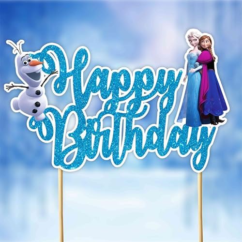 Frozen Happy Birthday Cake Topper - Icy Fun for Kids