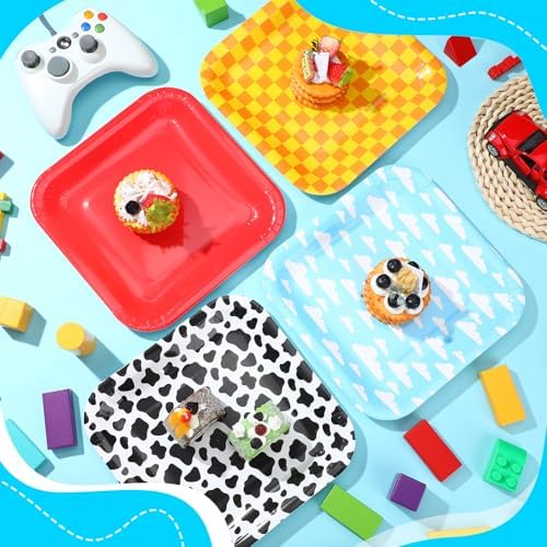 40 Pcs 9 Inch Cartoon Story Plates Party Decor