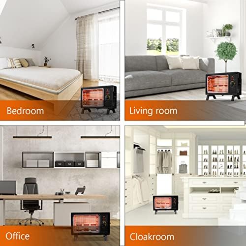 Homeleader ETL 1500W Portable Radiant Heater with Thermostat