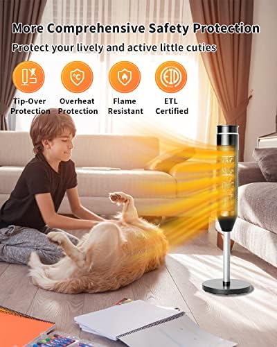 ARLIME Space Heater 1500W with Thermostat and Oscillation