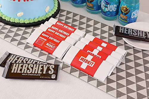 Game Party Supplies Chocolate Bar Medkit Labels with Foil Wrappings 2424 Count