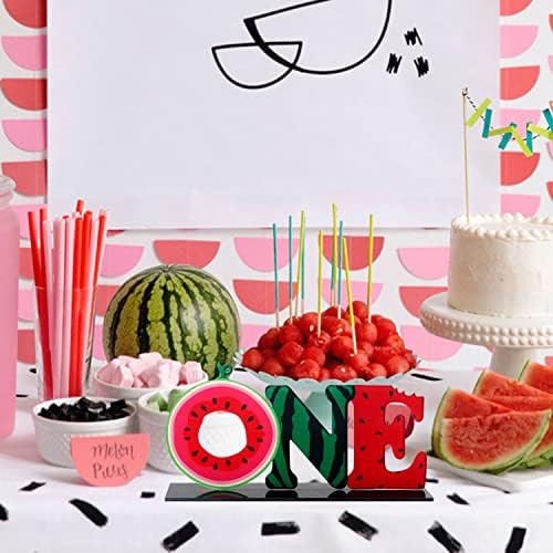 LINGTEER Watermelon Birthday Table Centerpiece