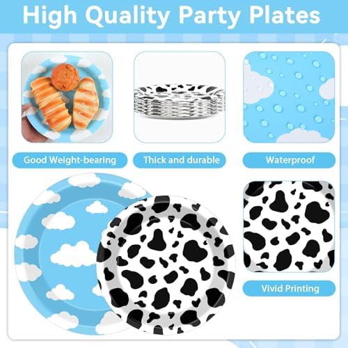96PCS Cartoon Story Party Plates Napkins Set