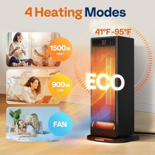 VIVOHOME Space Heater with Humidifier and Remote