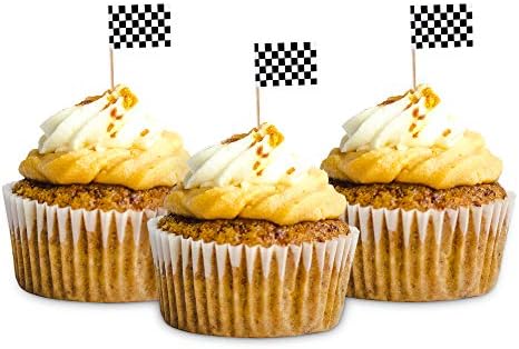 Super Z Outlet Mini Checkered Racing Flags 100 Pack
