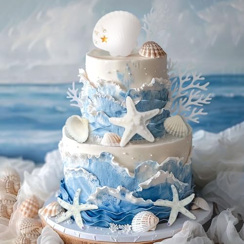 20 PCS Ocean Themed Cake Decorations 1