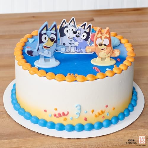 Bluey Dance Mode Cake Toppers 3 Piece Set