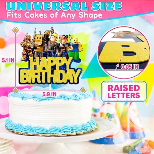 V TOWER Video Game Cake Topper Decorations