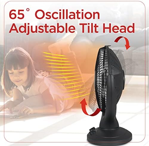BLACKDECKER 800W Electric Space Heater with Oscillation and Overheat Protection