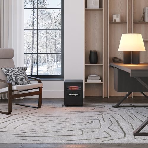 Modern Ember 1500W Infrared Heater with LED Touchscreen