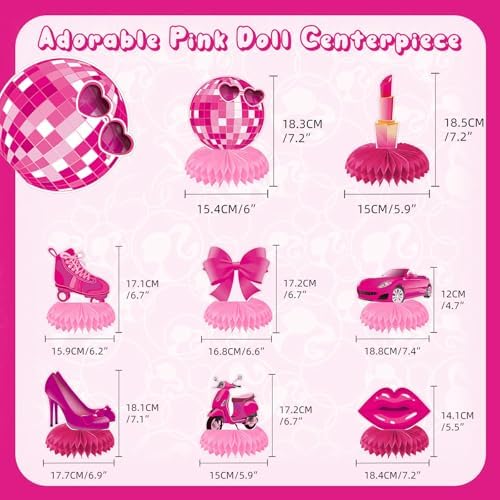 Pink Princess Party Centerpieces for Girls