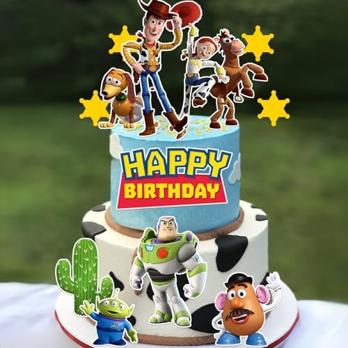 FOTN Cake Toppers 14Pcs Non-Edible Cupcake Party Decorations