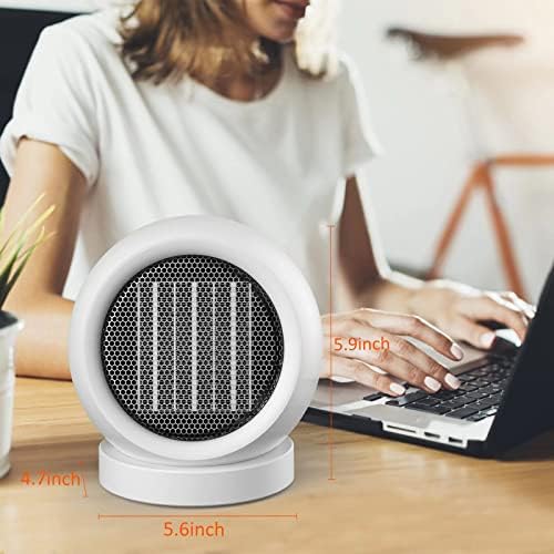 600W Energy Efficient Desktop Heater for Home Office and Bedroom Use