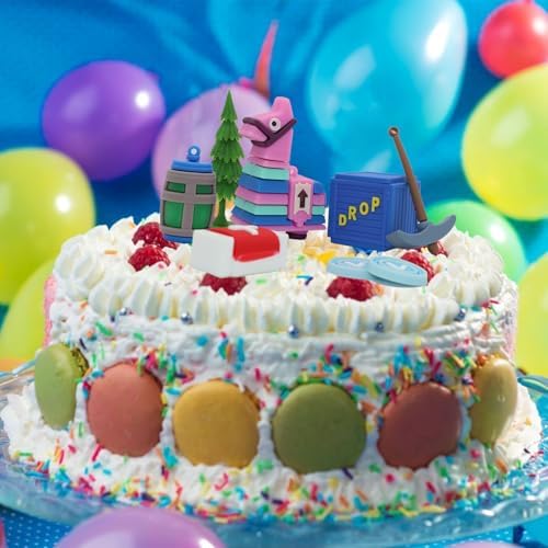 BiBo Game Cake Topper Set for Themed Parties