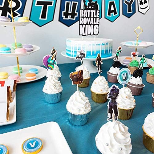 FONBALLOON Video Game Party Decor 52 Pcs Set