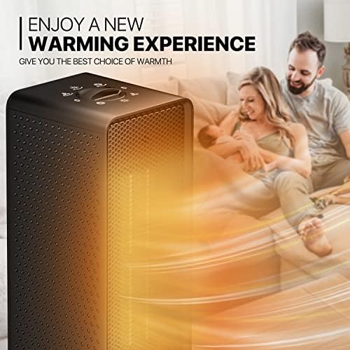 MoNiBloom Mollie Space Heater Quiet Fast Heating with 3 Modes and Safety Features