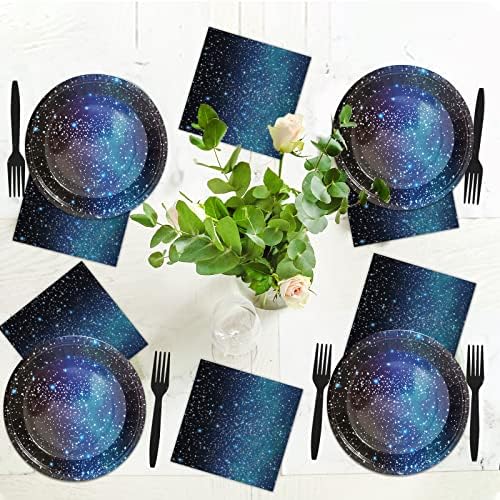 50 Pcs Space Starry Napkins Galaxy Party Decor