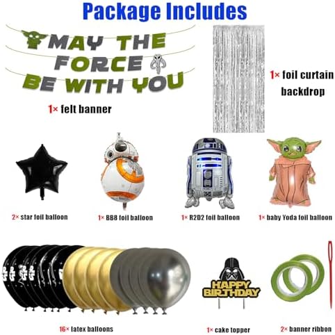 Star Wars Birthday Party Decor Set for Boys