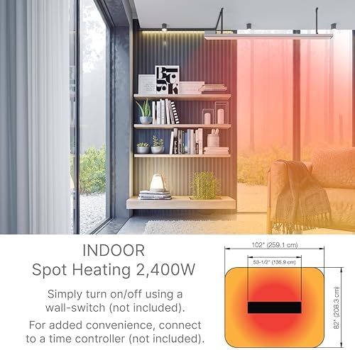Dimplex DLW Series Electric Heater 2400W Weatherproof Black