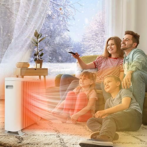 Vilobos 1000W Electric Space Heater with Adjustable Thermostat and 3 Heat Settings
