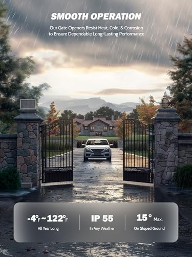 ZUMI Automatic Gate Opener for Dual Swing Gates