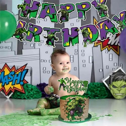 Seyal Hlk Happy Birthday Cake Topper Vibrant Reusable
