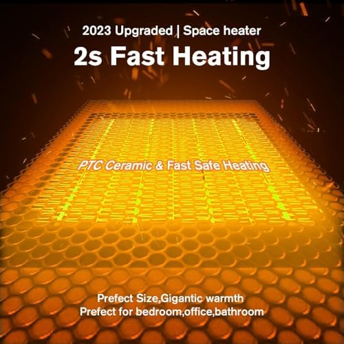 Verminget 1500W PTC Space Heater Fast Heating Large Room